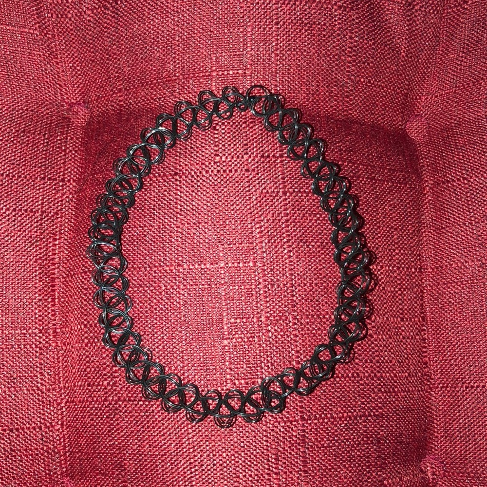 Jet Black Choker Necklace